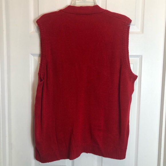 Turtle Bay Sleeveless Button Down Cable Knit Vest   Size 2XL - Picture 6 of 6